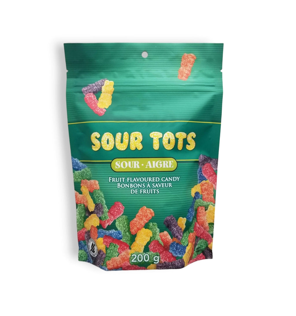 Waterbridge Sour Tots Fruit Gummy Candy, 200g/7 oz. Bag