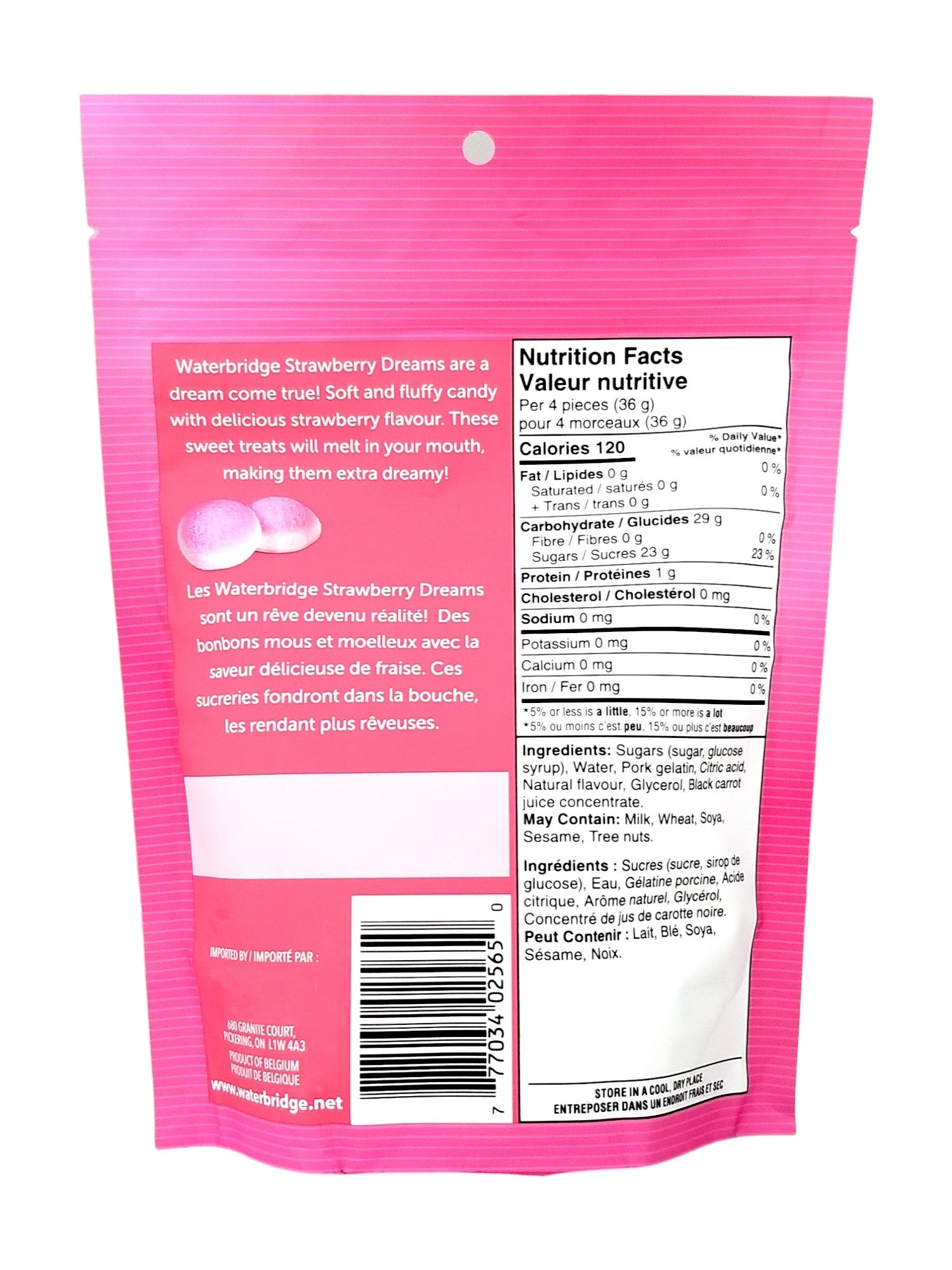 Waterbridge Strawberry Dream, Fruit Flavored Gummy Candy, 200g/7 oz.