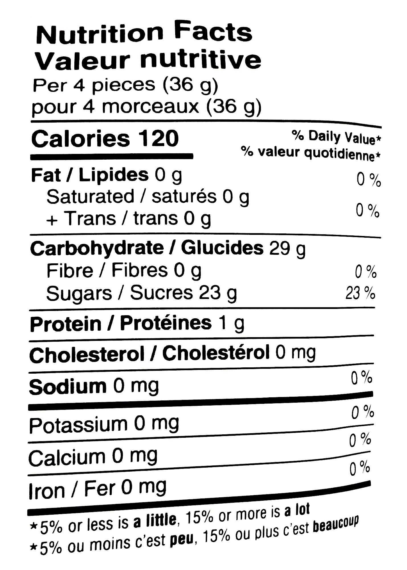 Waterbridge Strawberry Dream, Fruit Flavored Gummy Candy, 200g, nutrition facts label.