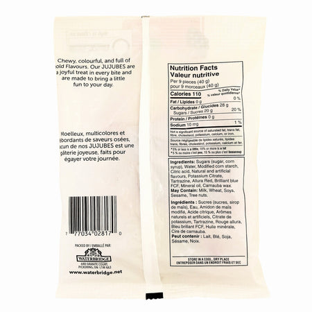 Waterbridge The Mix Jujubes – Assorted Fruit Candy 125g (4.4 oz)