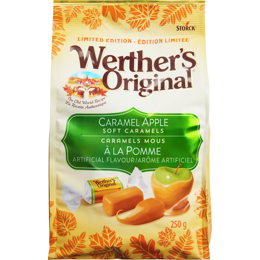 Werther's Original Caramel Apple Flavored Soft Caramels, 250g/8.75 oz. Bag