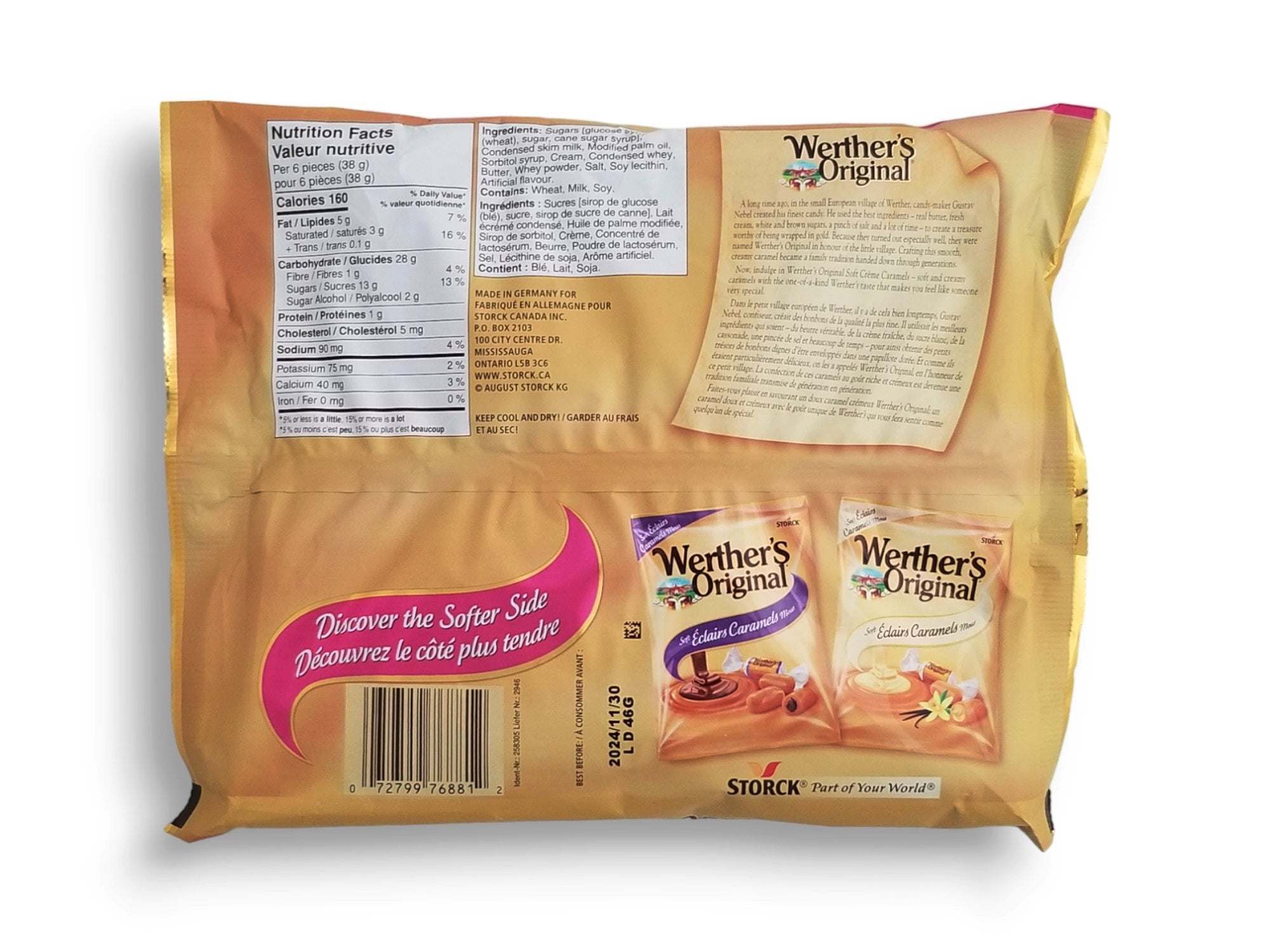 Werther's Original Soft Creme Caramels, 350g/12 oz. Bag