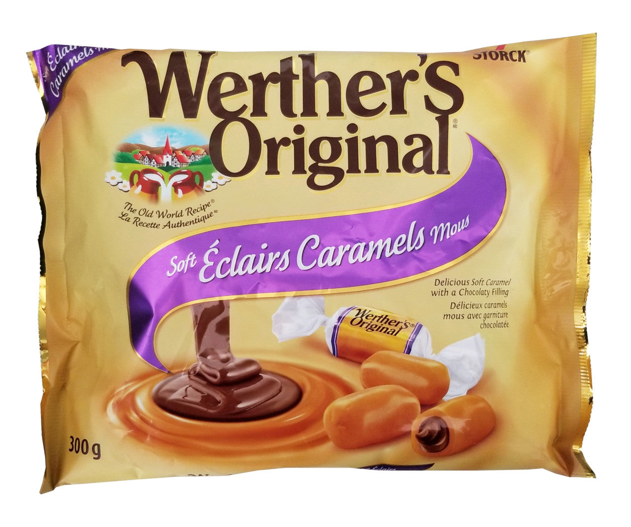 Werther's Original Soft Eclairs Caramel Candies, 300g/10.5 oz., Bag (Imported from Canada)