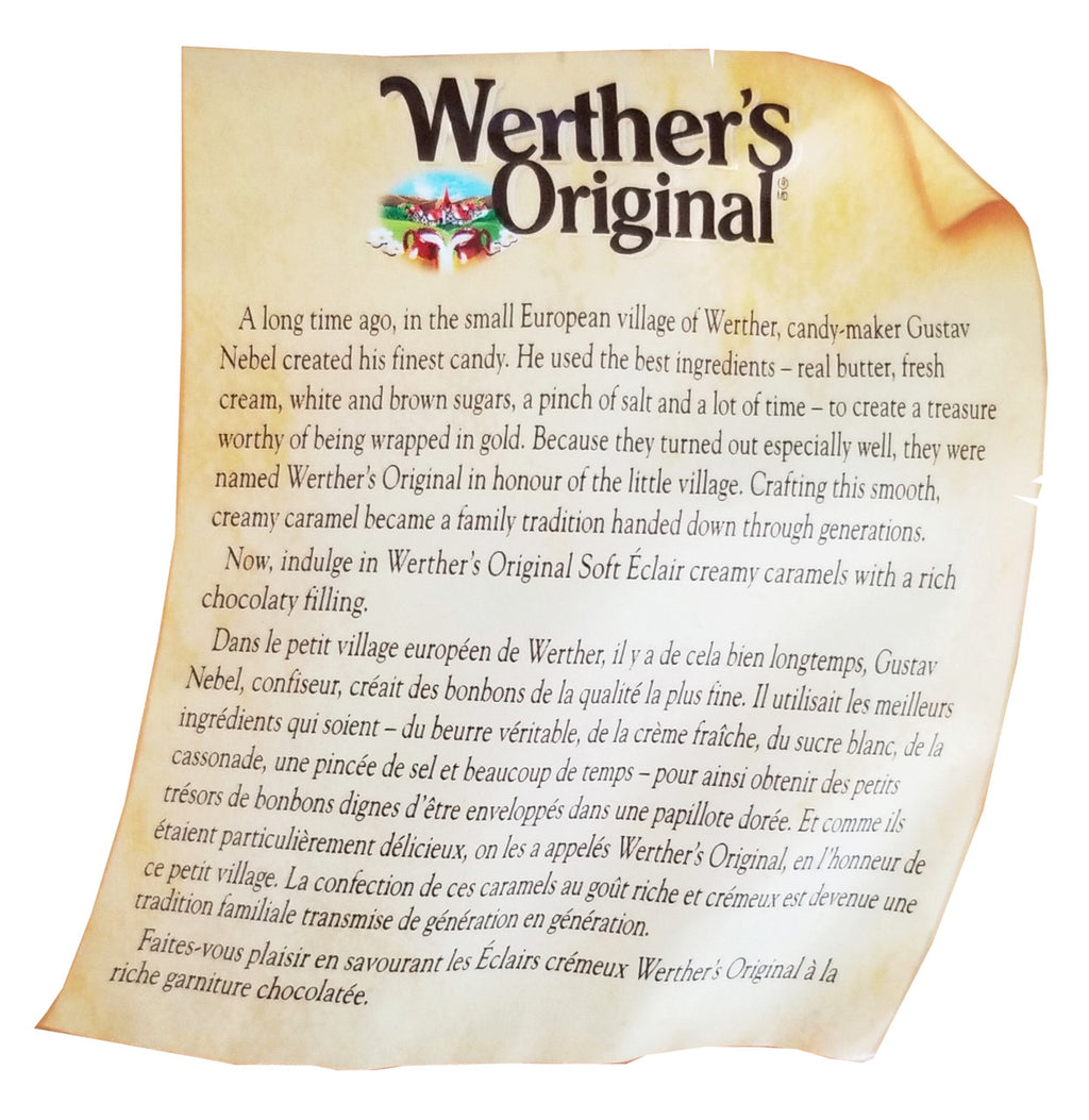 Werther's Original Maple Eclairs Caramel Candies, 200g/7 oz., Bag (Imported from Canada)