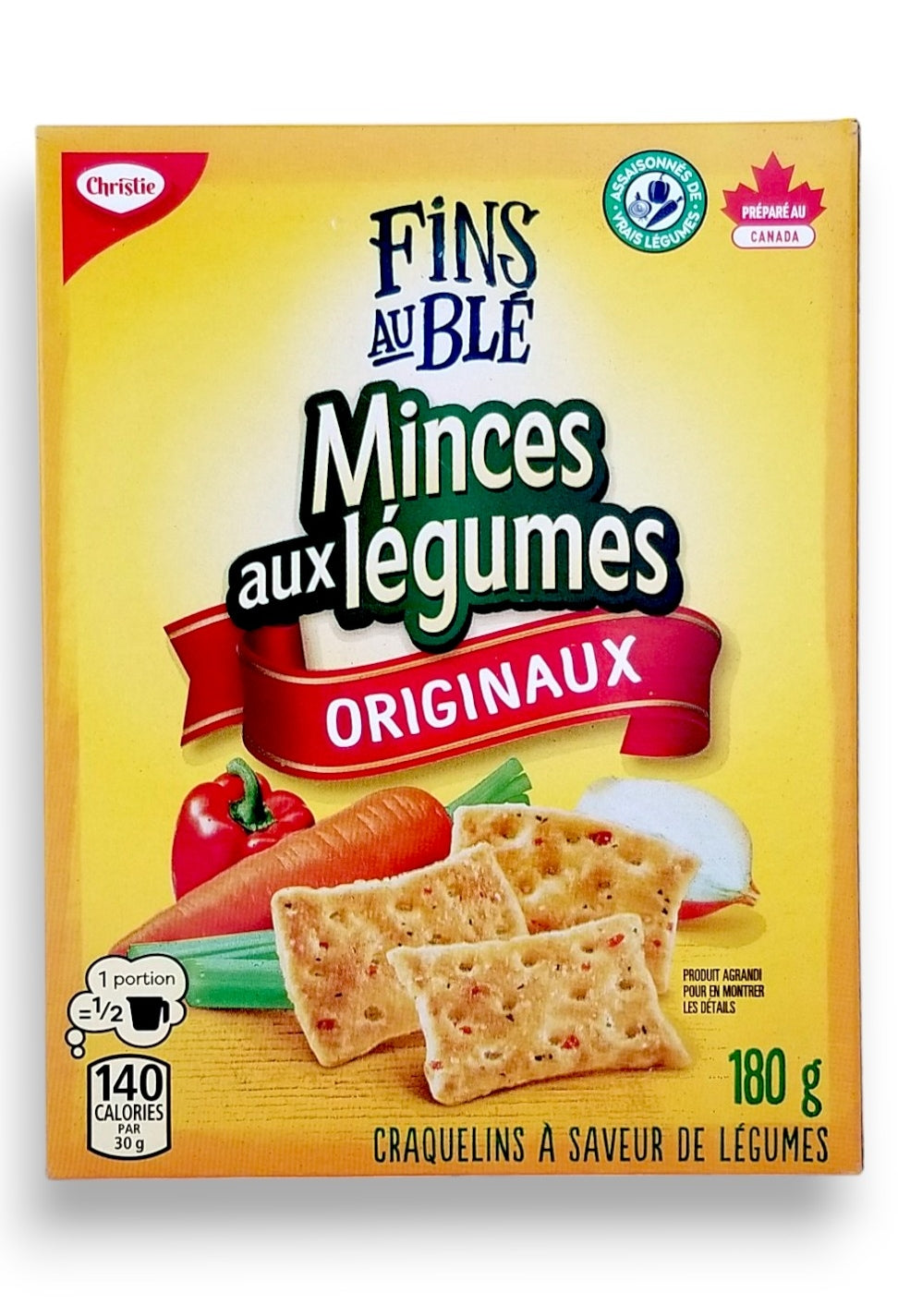 Christie Vegetable Thins Original, 180g/0.4 oz - Back