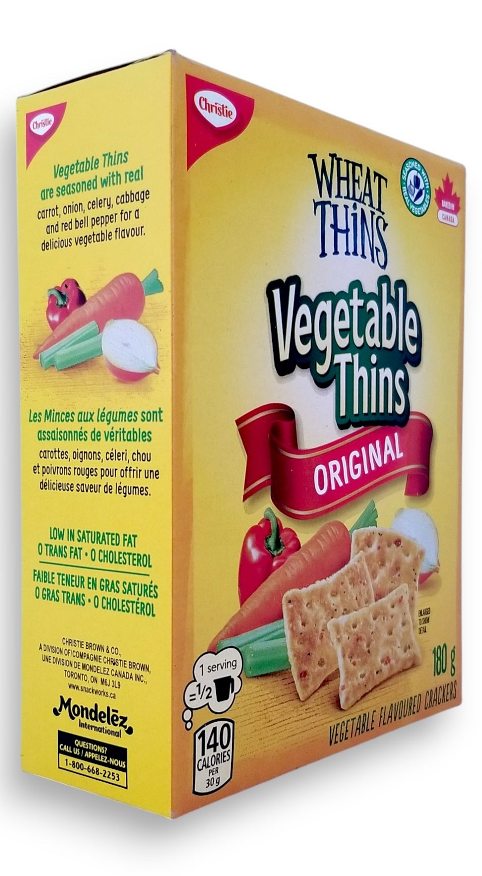 Christie Vegetable Thins Original, 180g/0.4 oz - Right Side