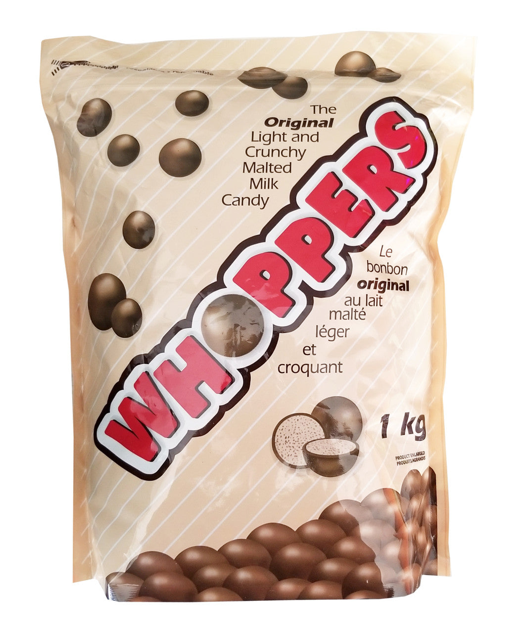 Whoppers Original Milk Malted Ball, 1kg/2.2 lbs.{Imported from Canada}