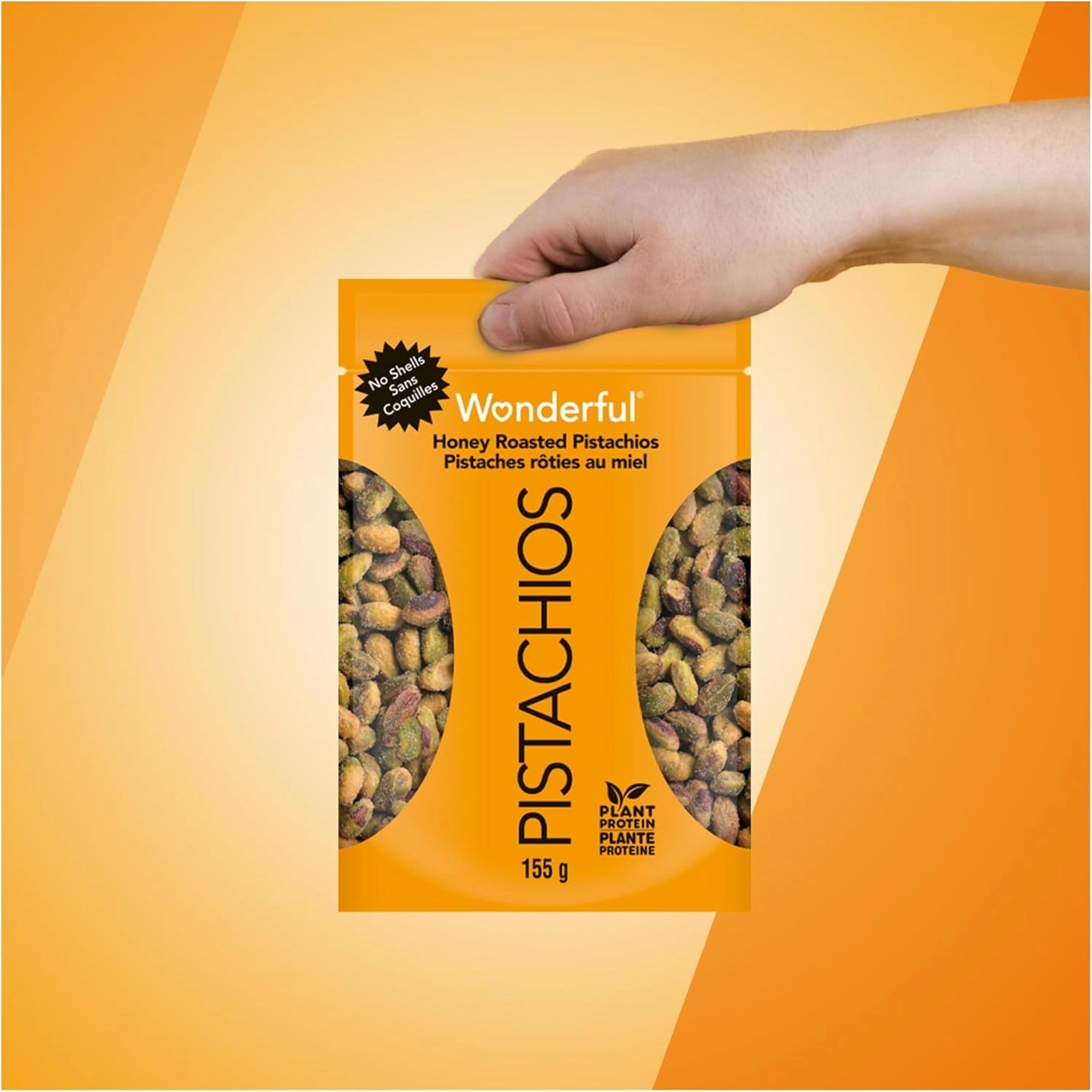 Wonderful Honey Roasted Pistachios - Sweet Crunchy Snack 155g (5.5 oz)
