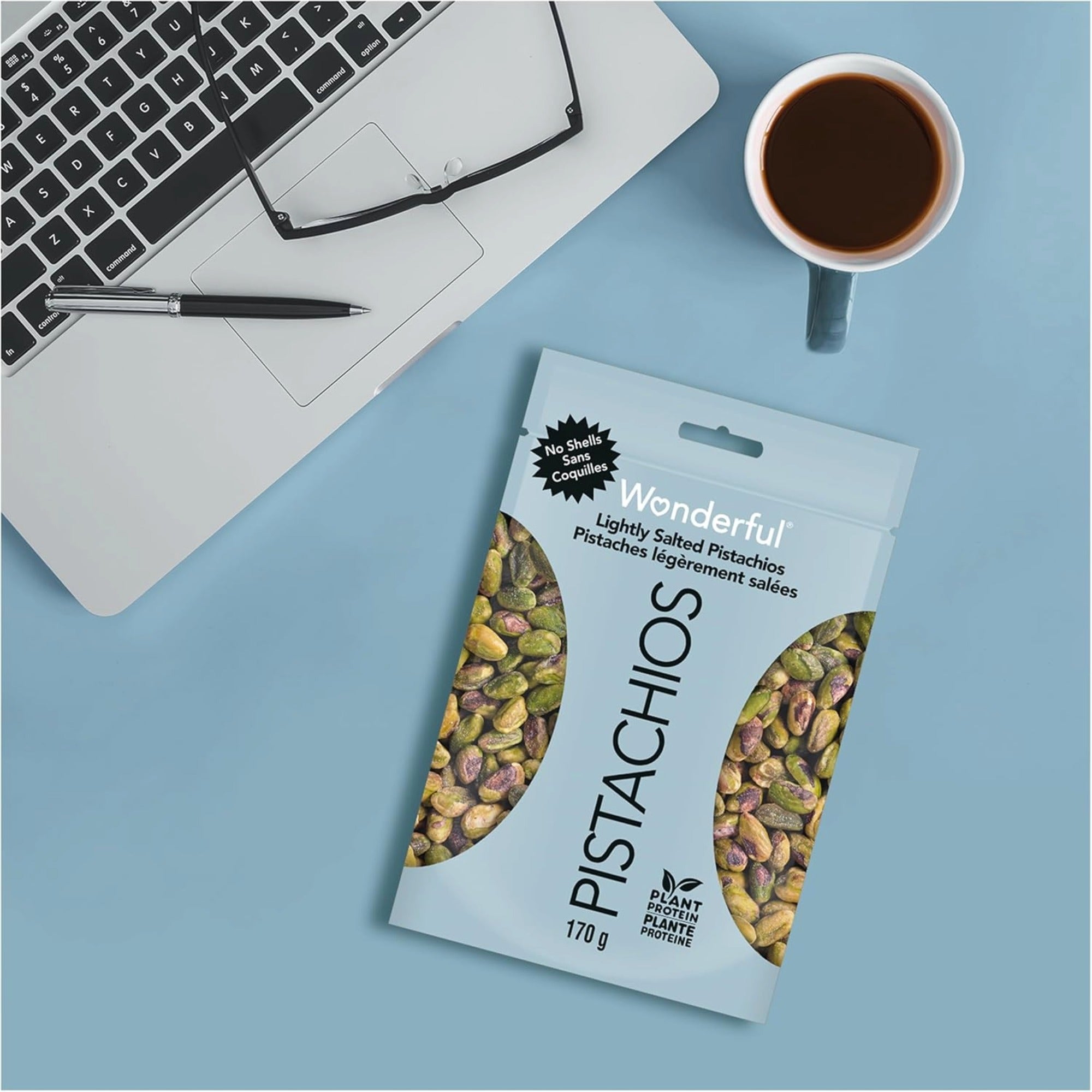 Wonderful Lightly Salted Pistachios - No Shell, 170g (6 oz)