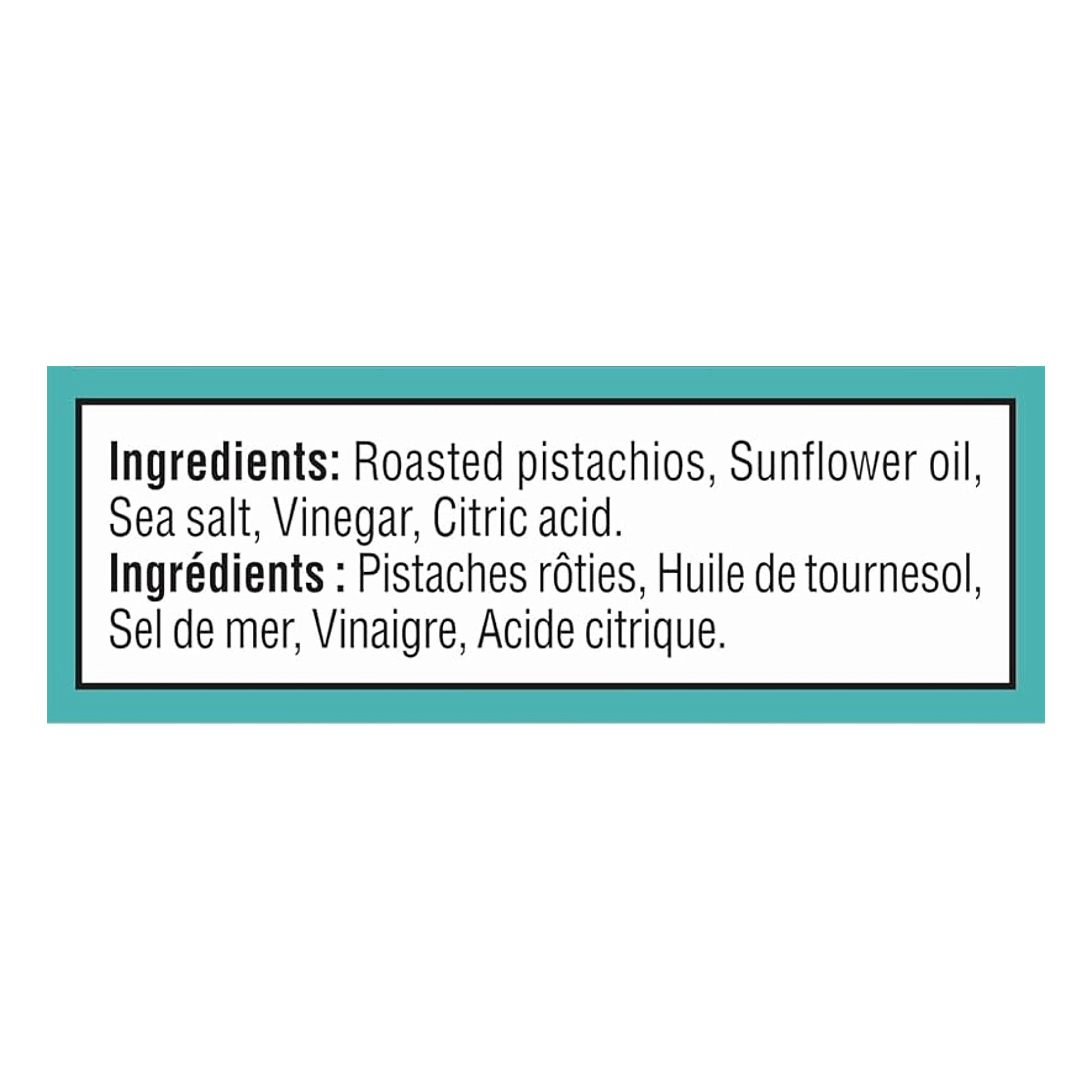 Wonderful Sea Salt & Vinegar Pistachios - Bold Tangy Snack 155g (5.5 oz)