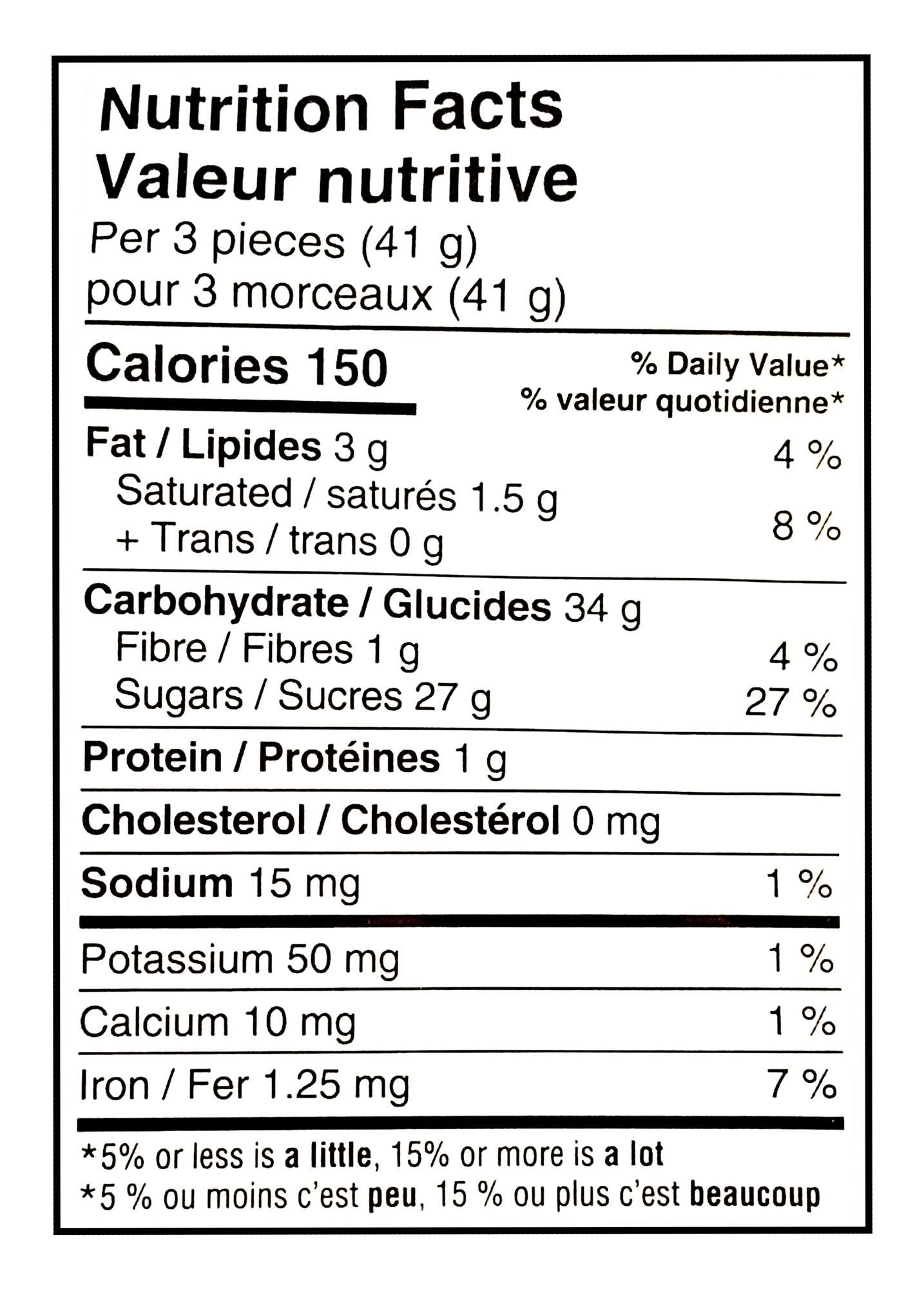 Nutrition facts label for YORK Dark Chocolate Peppermint Patties Miniatures - 200g with detailed calorie count and nutritional content per serving.