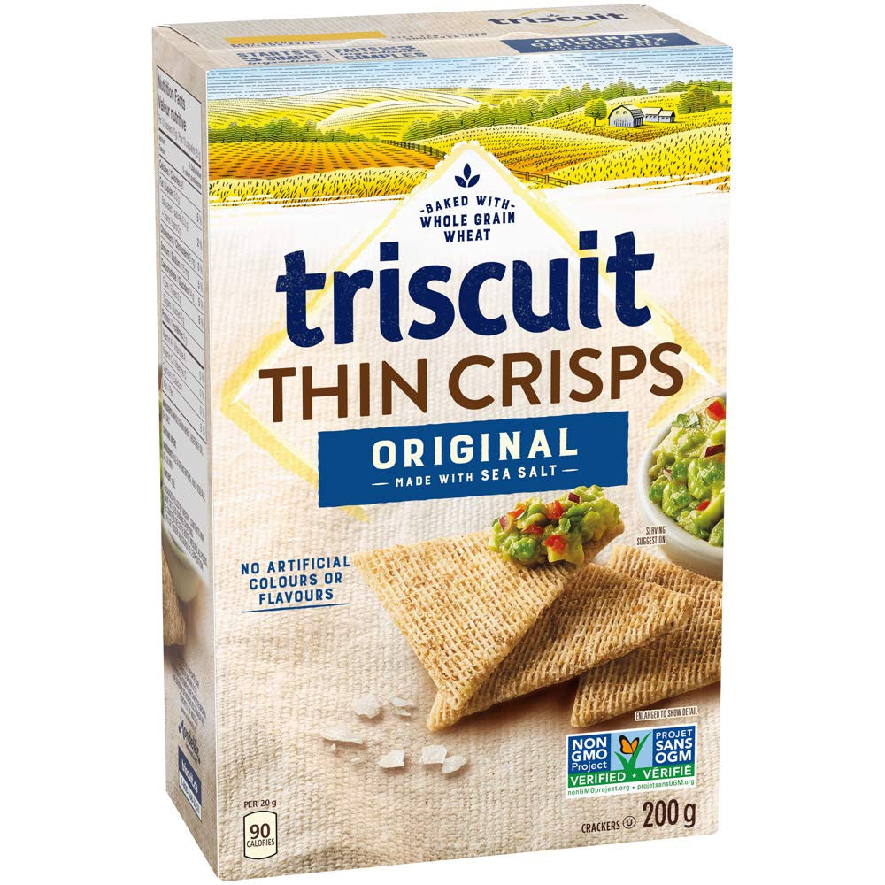 Triscuit Thin Crisps Crackers, Original, 200g/7.1 oz., {Imported from Canada}