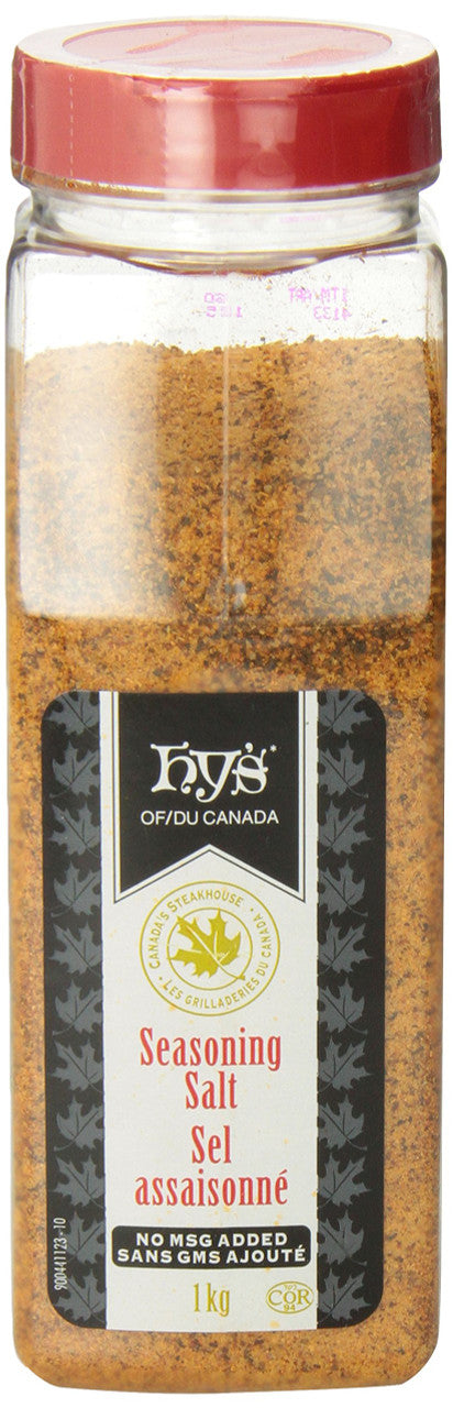 Hy's Seasoned Salt, No Msg, 1kg/2.2 lbs., (2 Pack) {Imported from Canada}