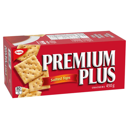 Christie Premium Plus Salted Crackers, 450g/15.9oz,(Imported from Canada)