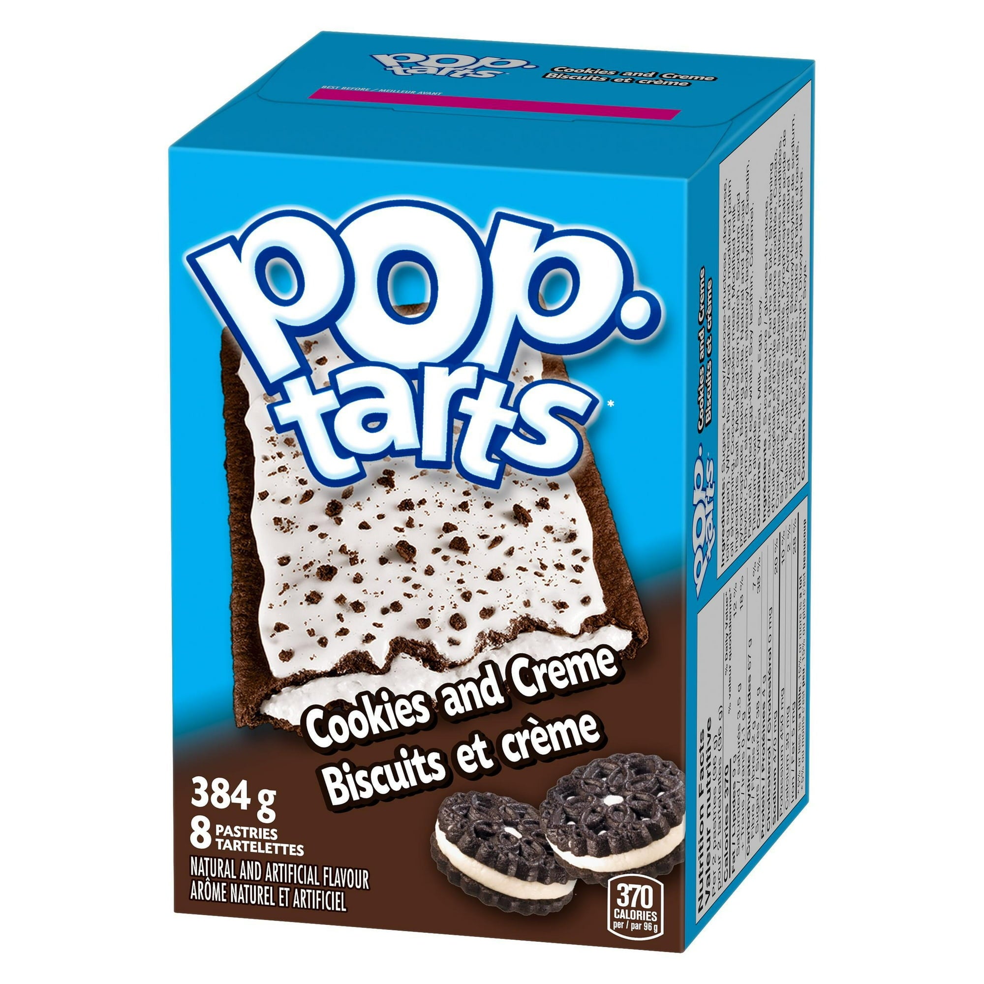 Kellogg's Pop-Tarts, Frosted Cookies and Creme Flavored, 8 pastries, 384g/13.5 oz.
