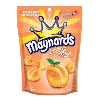 Maynards Gummy Candy, Fuzzy Peach, 355g/12.5 oz {Imported from Canada}