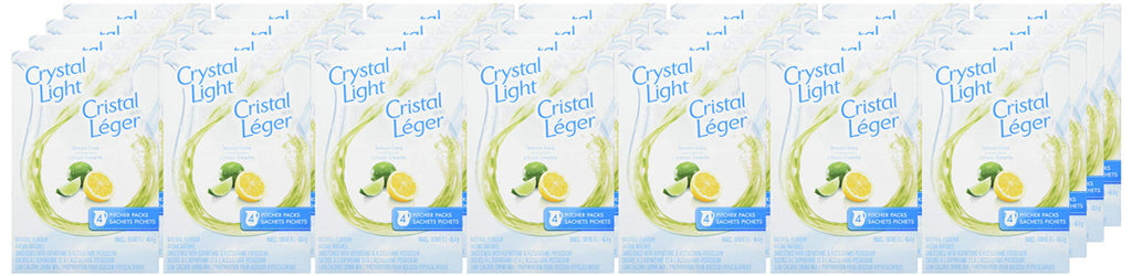 Crystal Light Pitcher Packs, Lemon Lime, 112 Packets (28 Boxes of 4 Packets) {Imported from Canada}