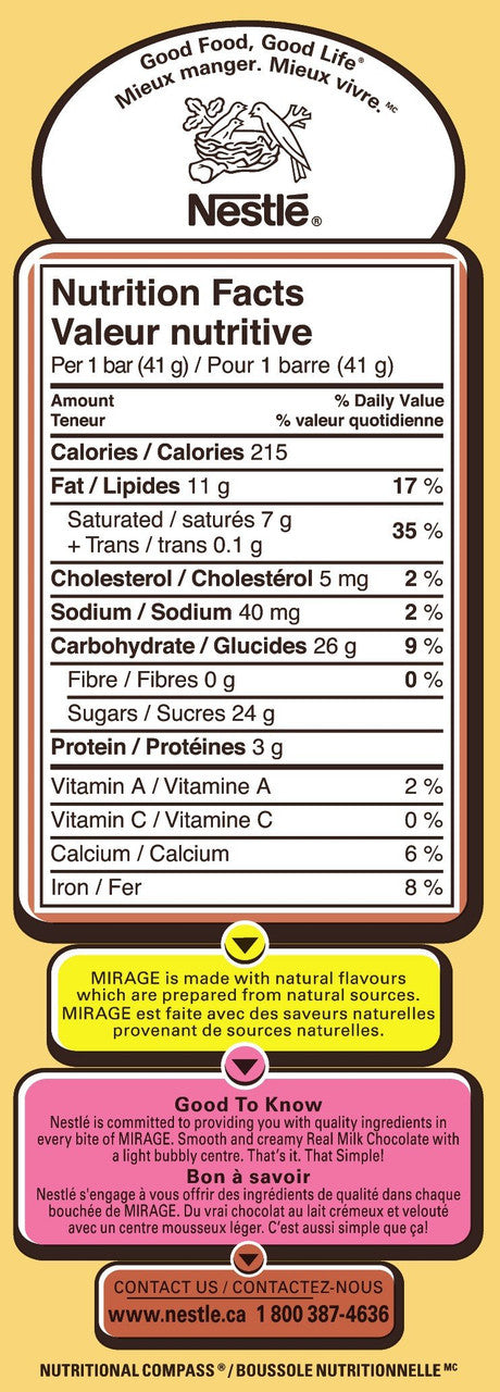 Nestle Mirage 4pk (41g / 1.4oz per pack) {Imported from Canada}