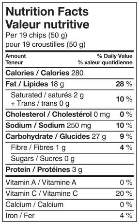 Lay's Wavy Original Chips 255g/9 oz., {Imported from Canada}