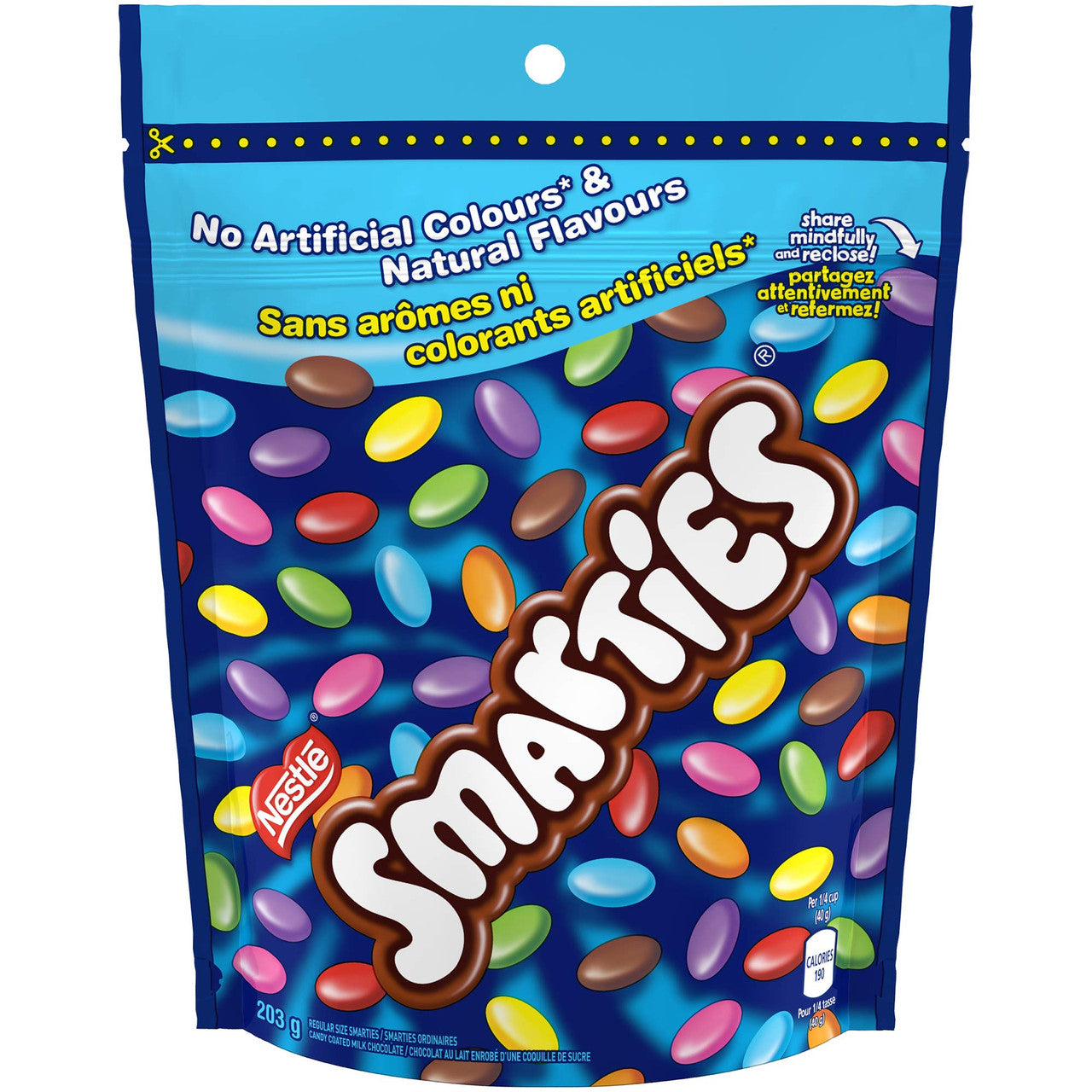Nestle Smarties Resealable Bag,  203g/7.2oz, {Imported from Canada}