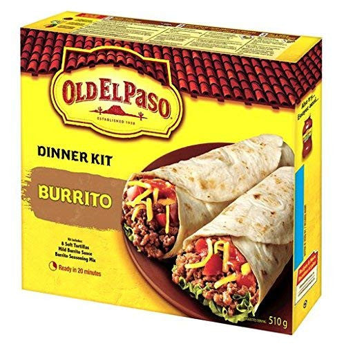 Old El Paso Burrito Dinner Kit, 510 gram/18 oz {Imported from Canada}