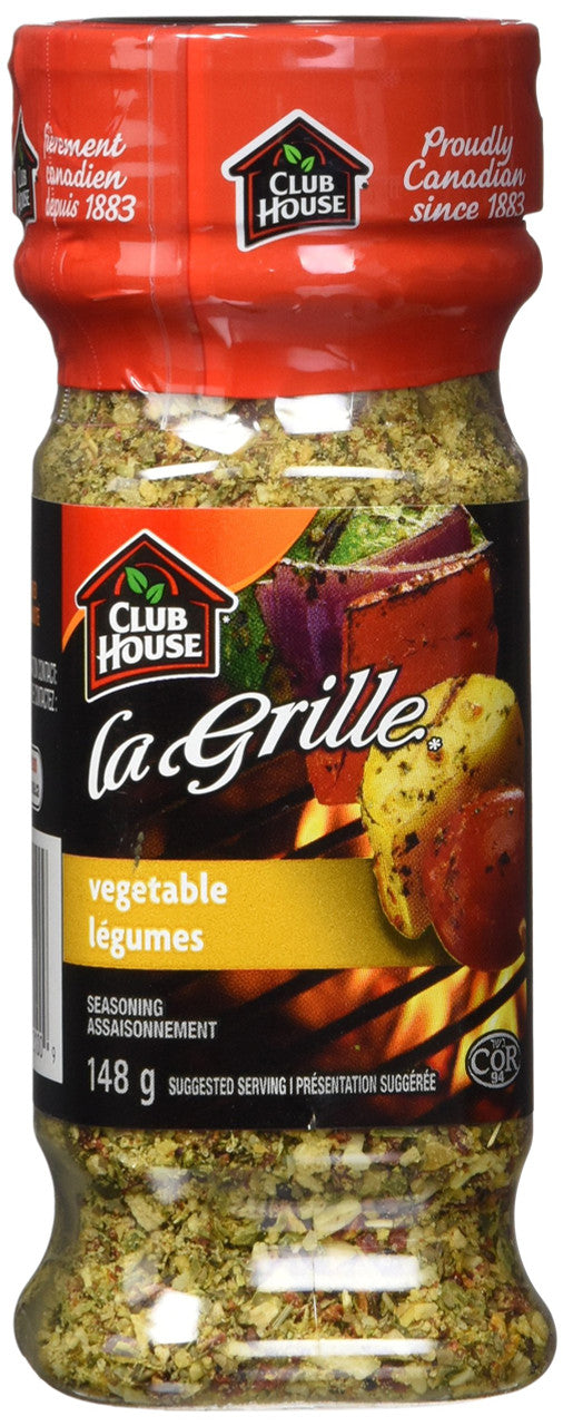 Club House La Grille Vegetable Seasoning,148g/5.22oz {Imported from Canada}