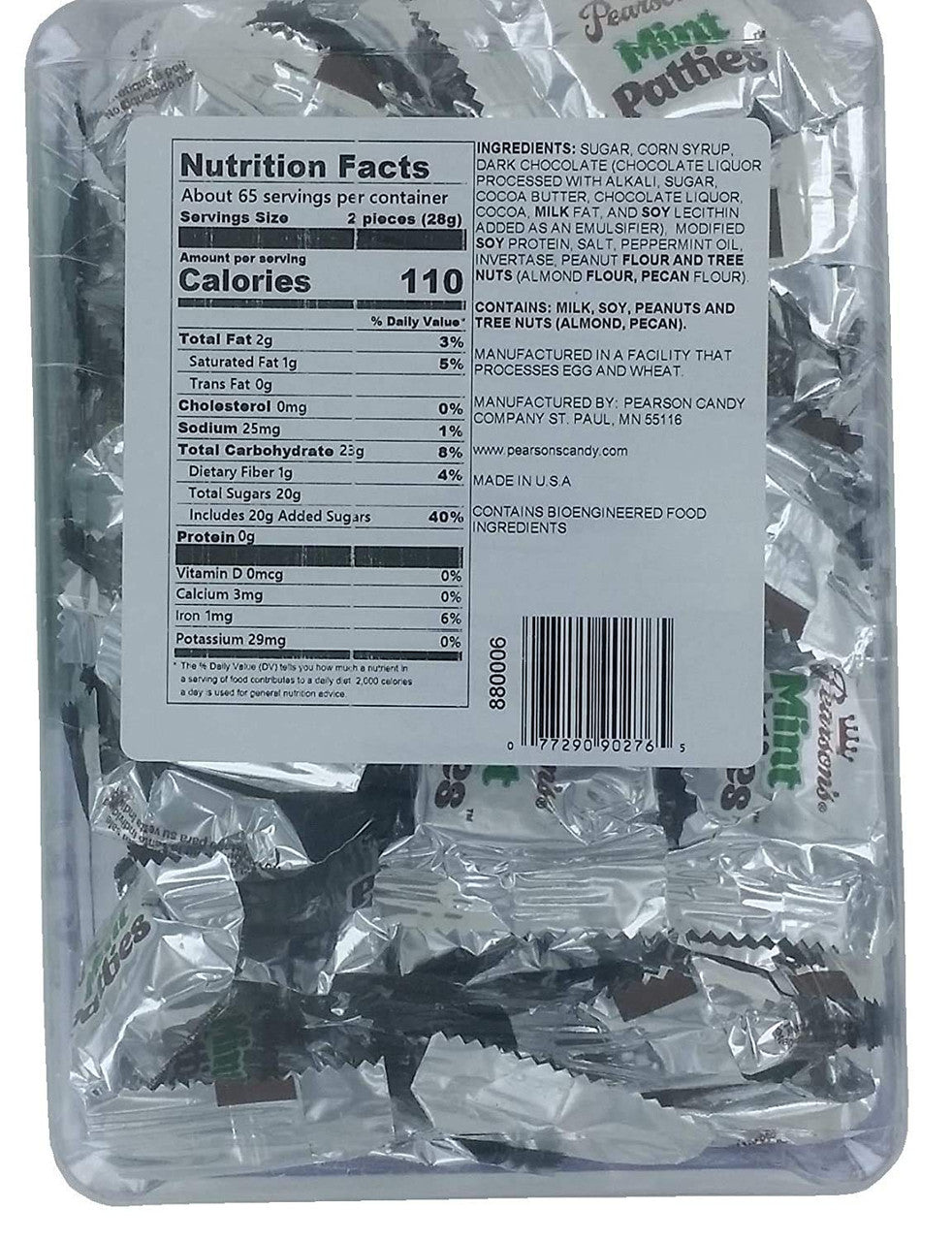 Pearson's-Mint Patties, 240ct, 4 pounds/1.8oz  {Imported from Canada}