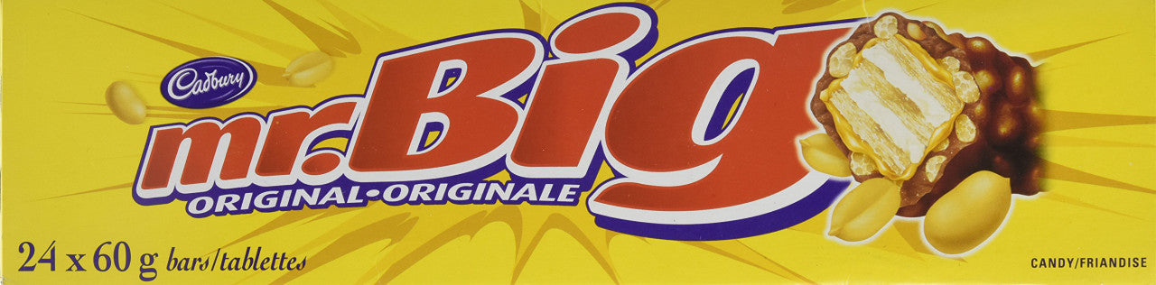 Cadbury Mr. Big Chocolate Bars, 24ct, 60g/2.1 oz. each{Imported from Canada}
