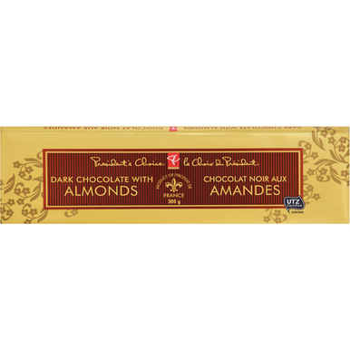 President's Choice Candy Bar, 300g/10.6oz, Dark Chocolate with Almonds