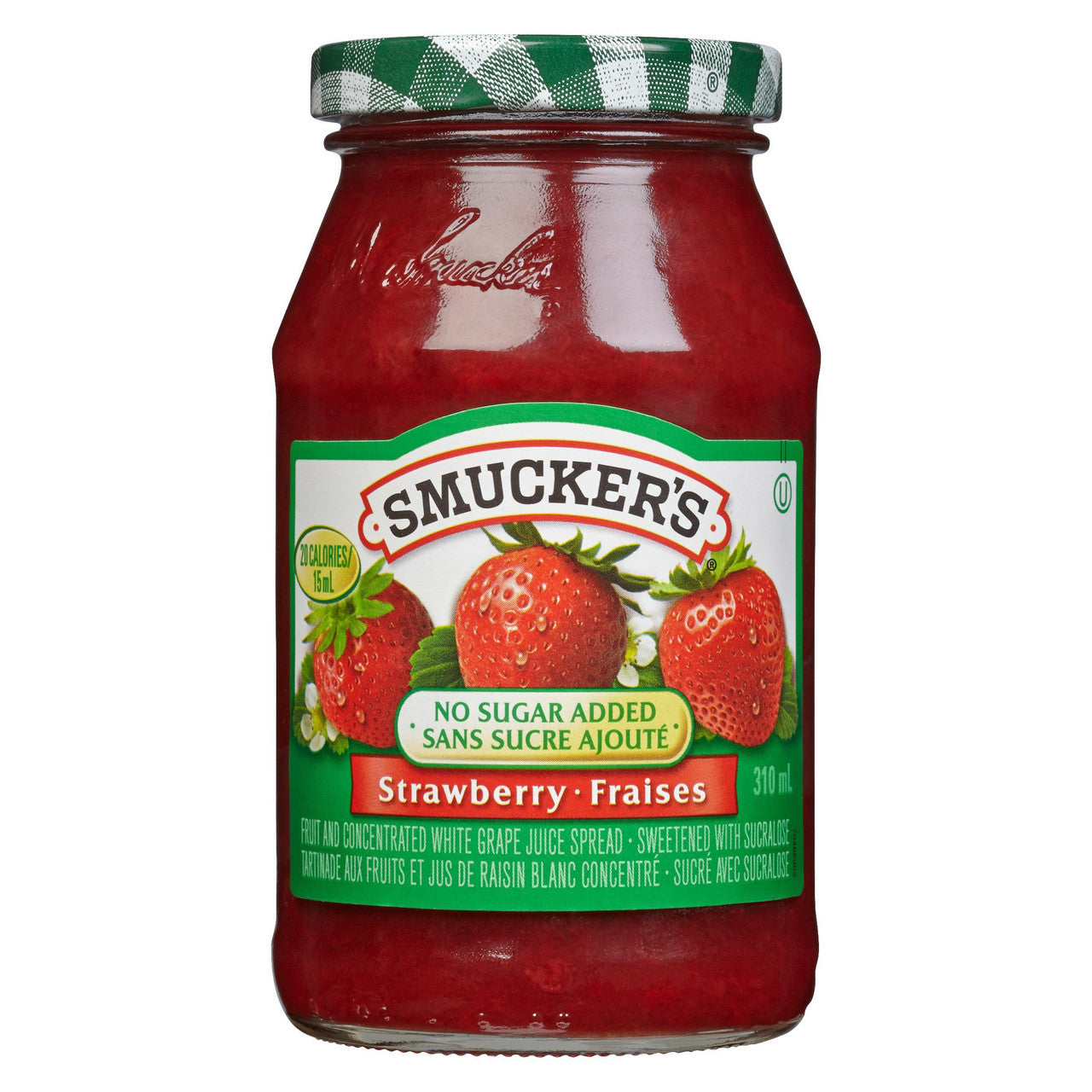 No Sugar Added Strawberry Jam, 310ml/10 oz., Jar {Imported from Canada}