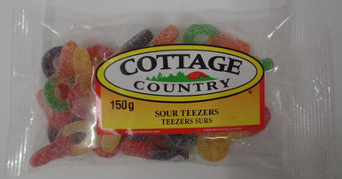 Cottage Country Sour Teezers Gummy Candy 150g/5.3oz. 5pk (Imported from Canada)