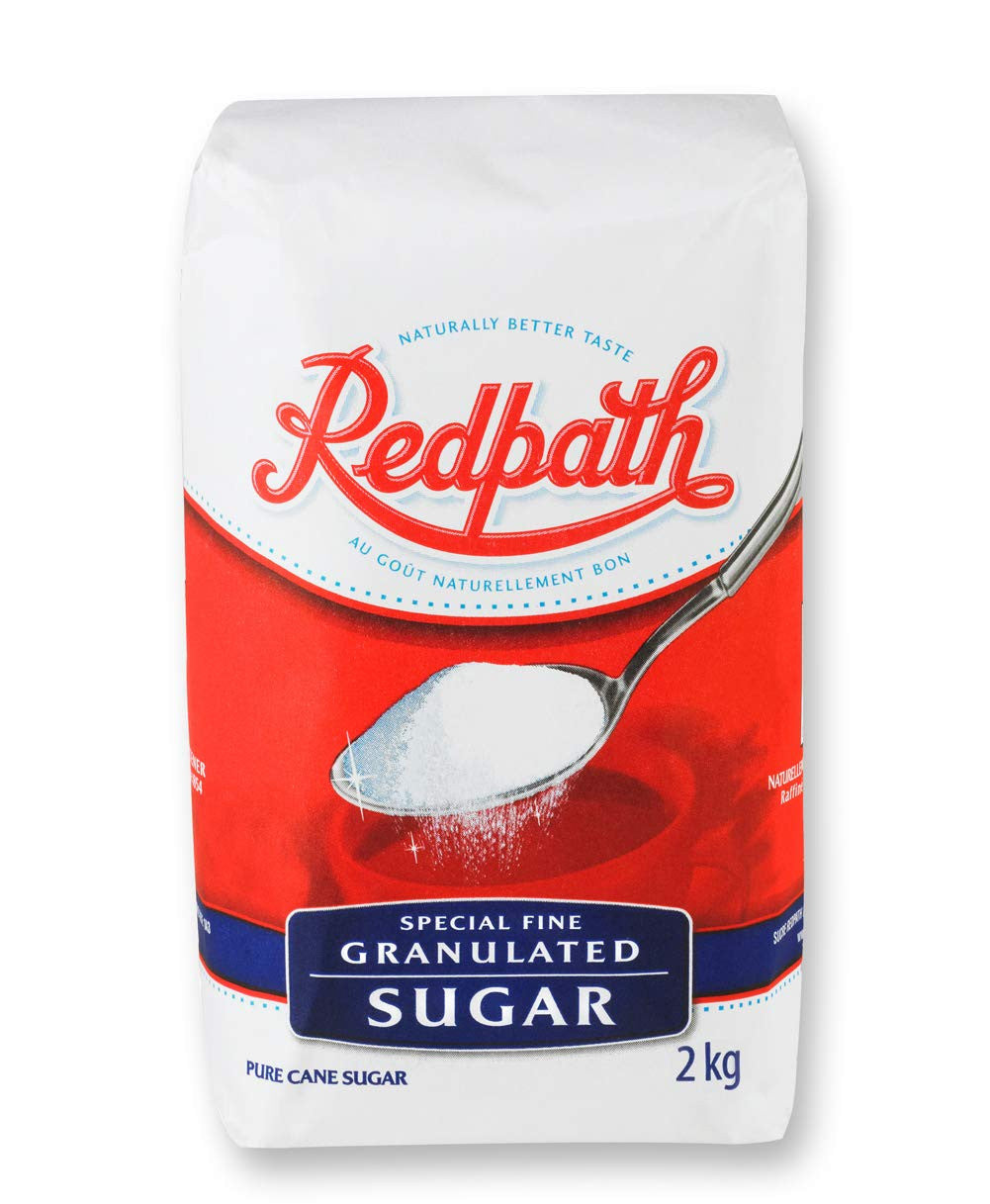 REDPATH SUGAR Granulated Sugar, 2 KG/4.4lb. Bag, {Imported from Canada}