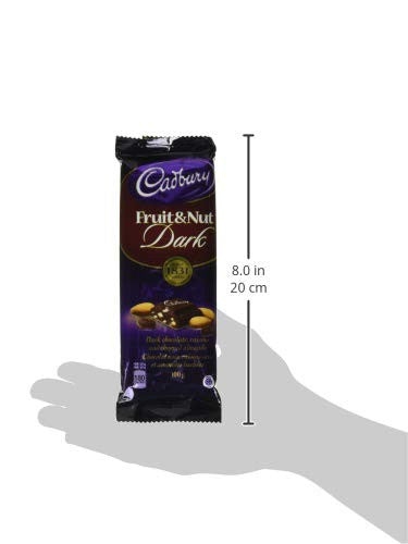 Cadbury Dairy Milk Fruit and Nut Dark, 100g/3.5 oz., {Imported from Canada}