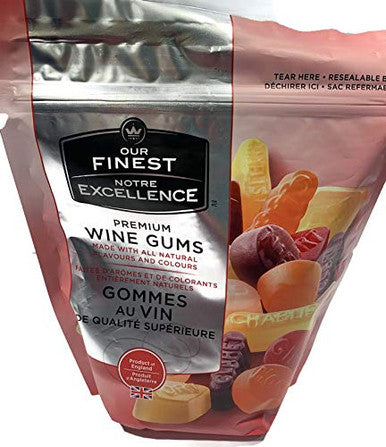 Our Finest Premium Wine Gums 400g/14.1 oz., bag, (Imported from Canada)