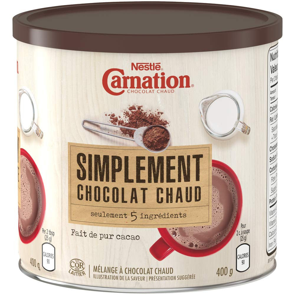 CARNATION Simply 5 Hot Chocolate, 400g/14.1oz., {Imported from Canada}