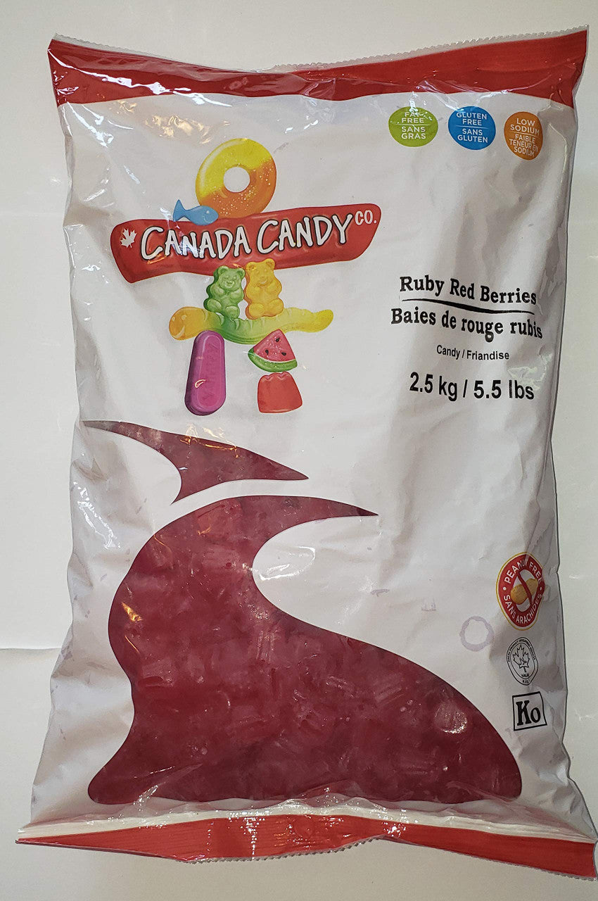 Canada Candy Ruby Red Berries 2.5 kg (5.5 lbs) {Imported from Canada}