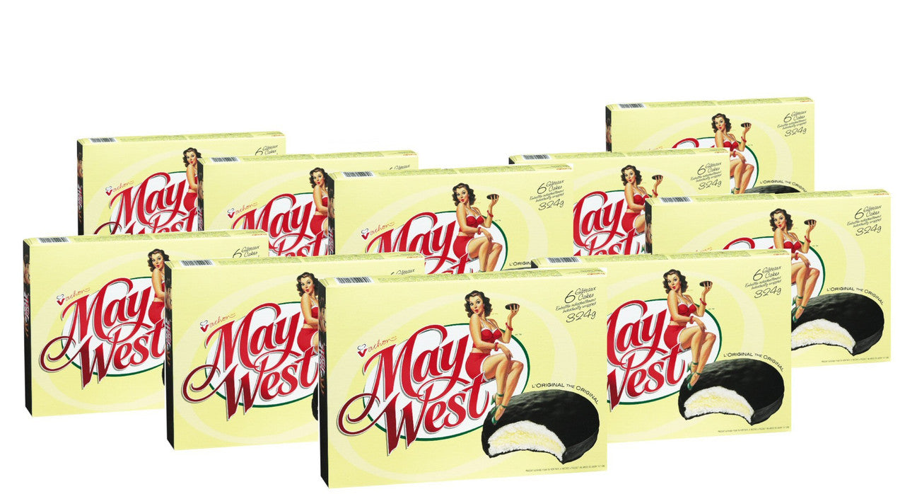 Vachon May West Cakes, (10 Boxes) 6 Cakes 324g/11.4oz. Each {Canadian}