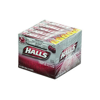 Halls Hard Candies, Black Cherry, 20 count {Imported from Canada}