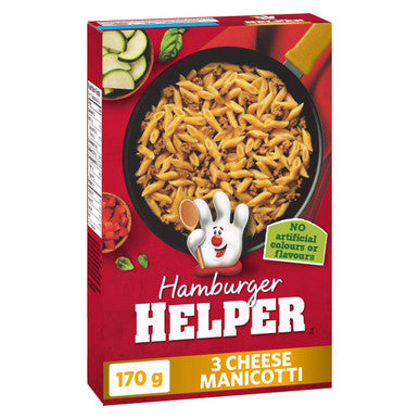 Hamburger Helper, 3 Cheese Manicotti, 170g/6oz., {Imported from Canada}
