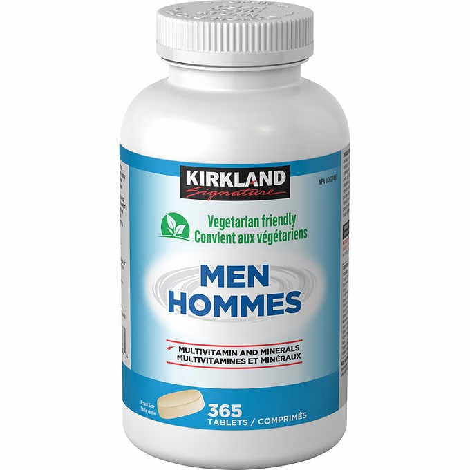 Kirkland Signature Men Multivitamin, 365 Tablets {Imported from Canada}