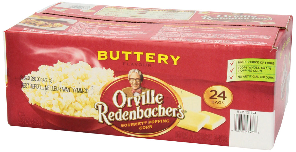 Orville Redenbacher Popcorn, Microwave Buttery (24pk. with 24 bags total) {Imported from Canada}