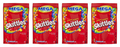 Skittles Original, Mega-Pack, 320gm/11.3oz., (4 Pack), {Imported from Canada}