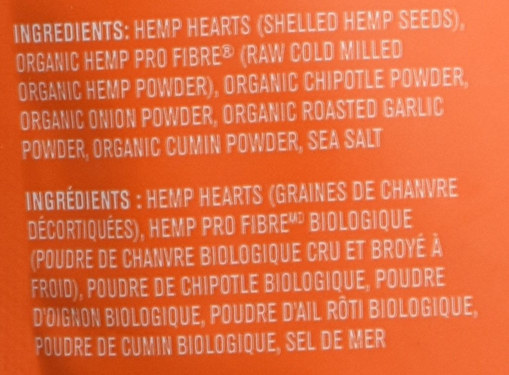 Manitoba Harvest Hemp Hearts Toppers, Chipotle, Onion & Garlic, 4.4oz; with 10g of Protein & Omegas, 4g of Fiber per Serving, Non-GMO