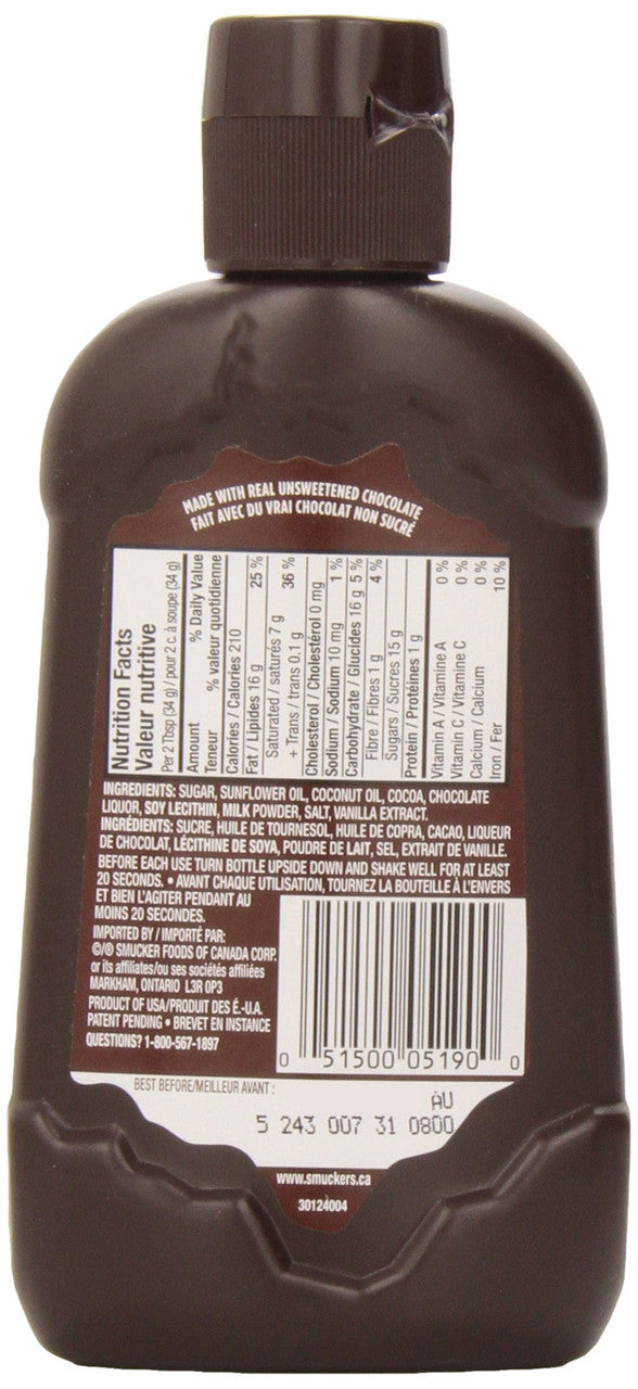 Smucker's Magic Shell Chocolate Flavoured Topping, 205g/7.2oz., {Imported from Canada}
