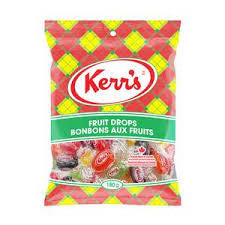 Kerr's Classic Fruit Drops Candy, 180g/6.3oz., 14pk, {Imported from Canada}