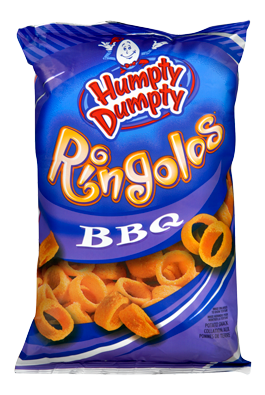 Old Dutch Humpty Dumpty BBQ Flavoured Ringolos 280g, {Imported from Canada}