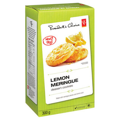 President's Choice Lemon Meringue Dessert Cookies, 300g/10.6oz., {Imported from Canada}