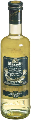 Mazzetti Sweet White Wine Vinegar, 500ml/16.9 fl. oz., {Imported from Canada}