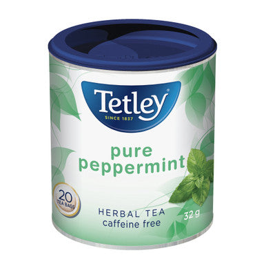 Tetley Pure Peppermint Herbal Tea 20ct, 32g/1.1oz, (Imported from Canada)
