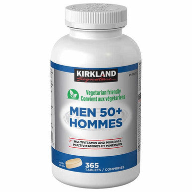 Kirkland Signature Men 50+ Multivitamin, 365 Tablets {Imported from Canada}